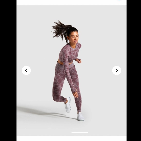 Camo seamless long sleeve crop top - Picture 4 of 6